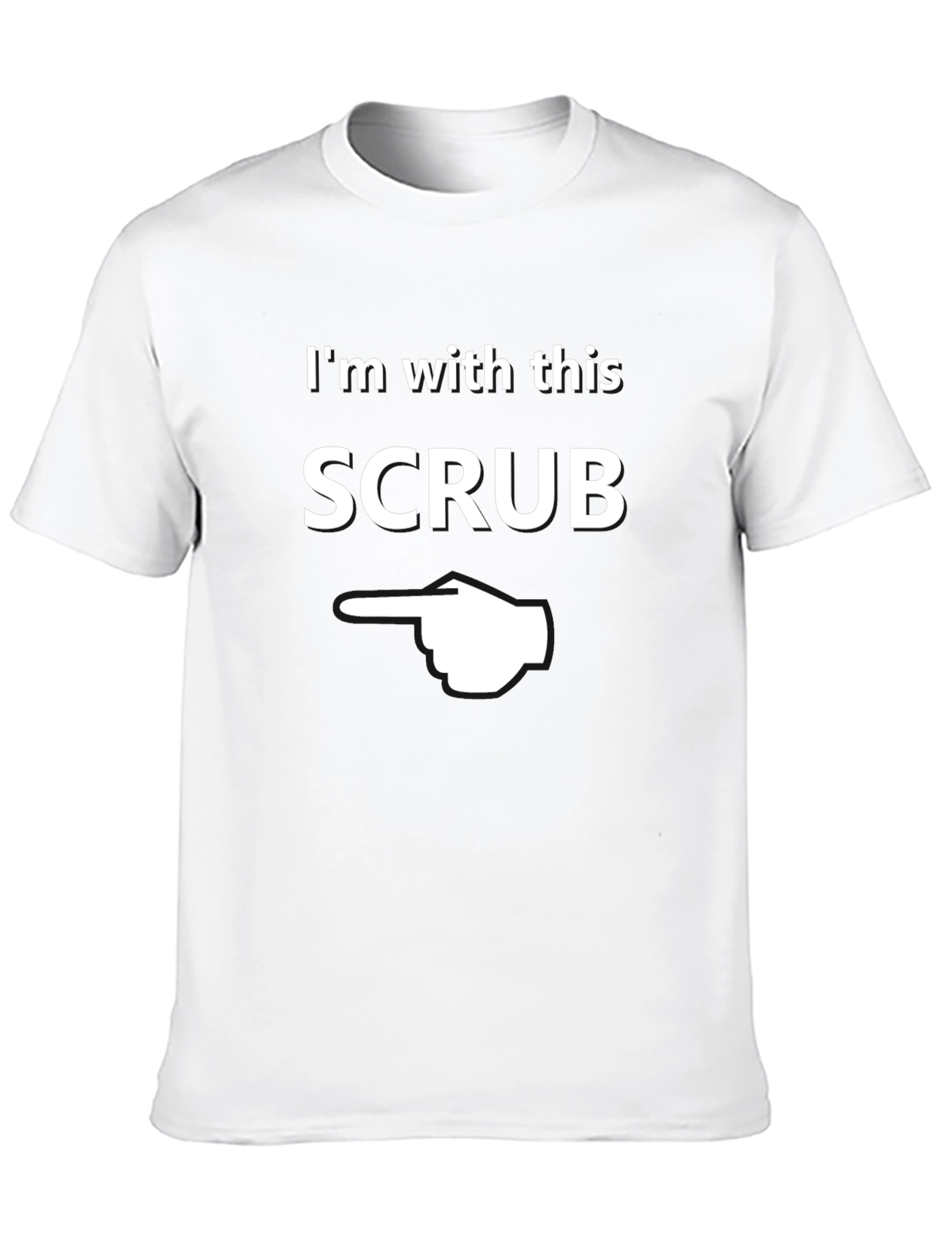 Im With This Scrub Novelty Graphic T-Shirt