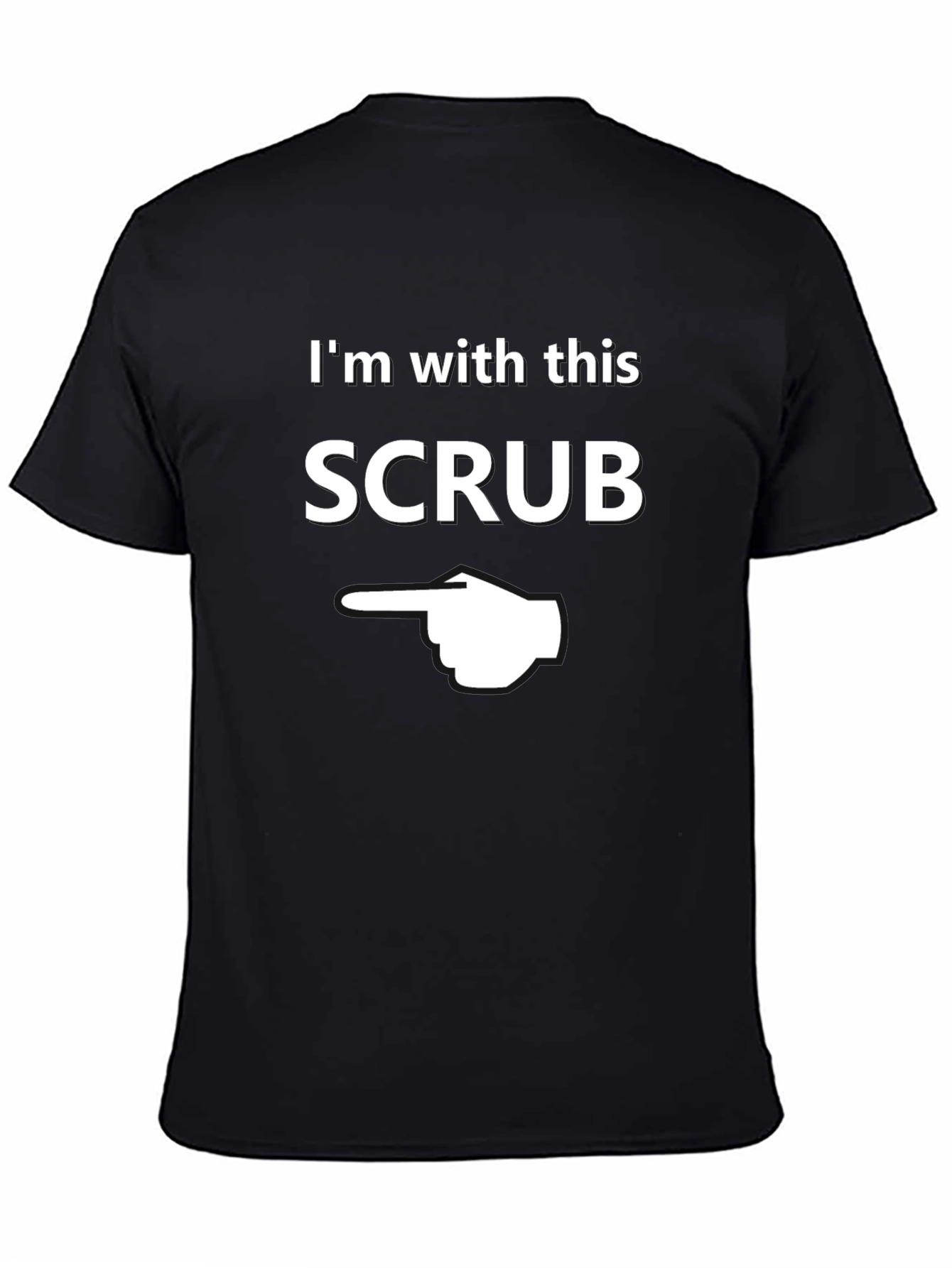 Im With This Scrub Novelty Graphic T-Shirt