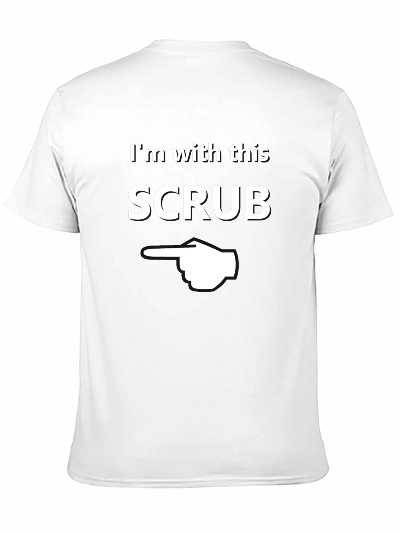 Im With This Scrub Novelty Graphic T-Shirt