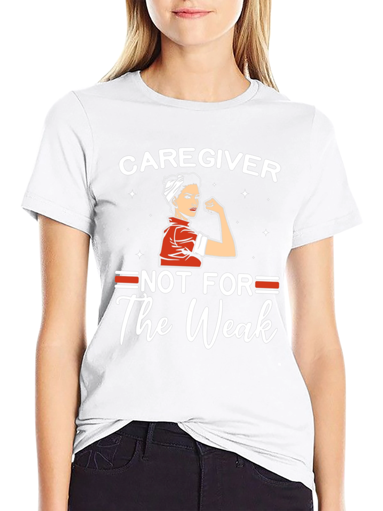 Caregiver Not For The Weak Graphic T-Shirt