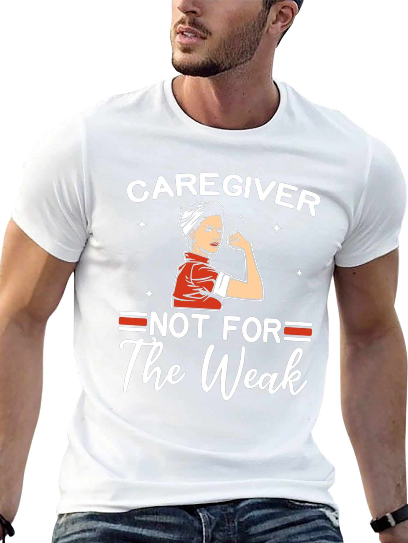 Caregiver Not For The Weak Graphic T-Shirt