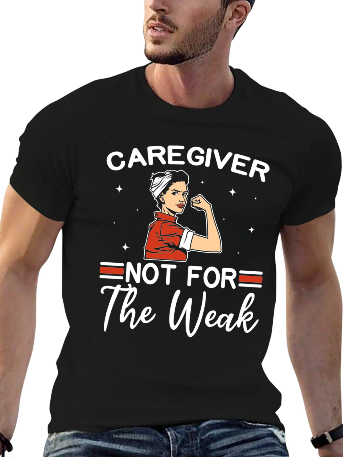 Caregiver Not For The Weak Graphic T-Shirt