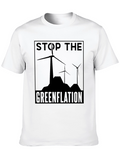 Stop Greenflation Wind Turbine Graphic Tee