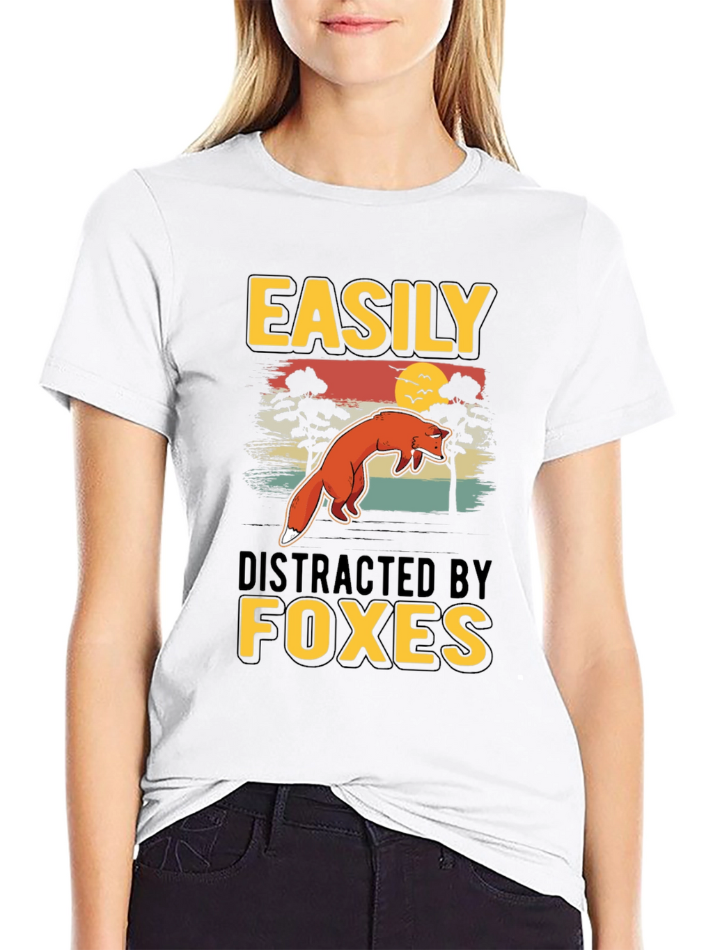 Easily Distracted By Foxes T-Shirt