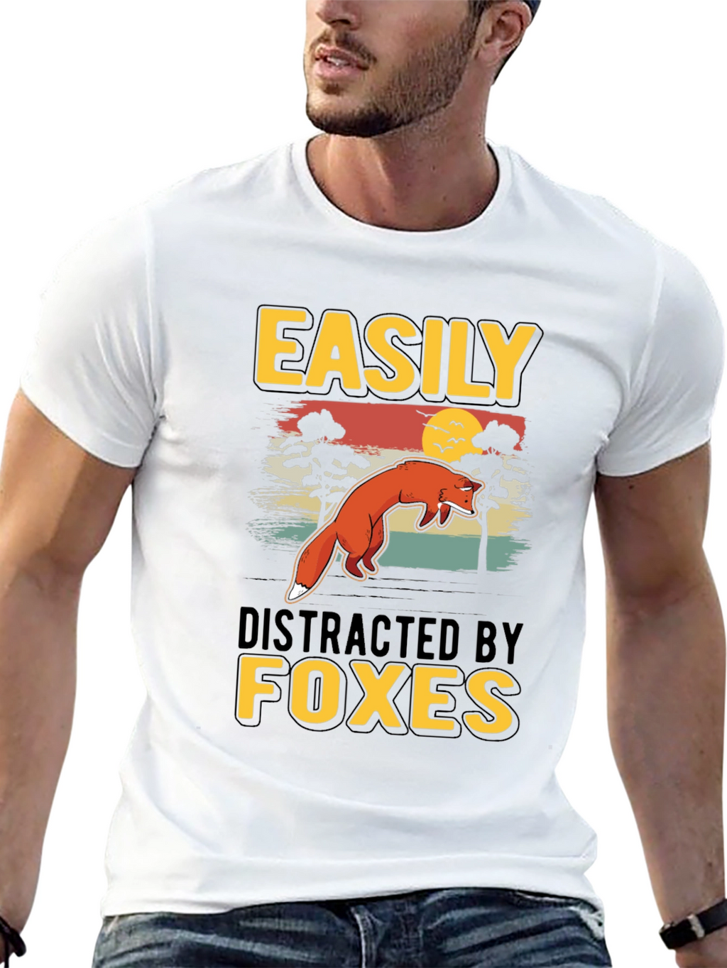 Easily Distracted By Foxes T-Shirt