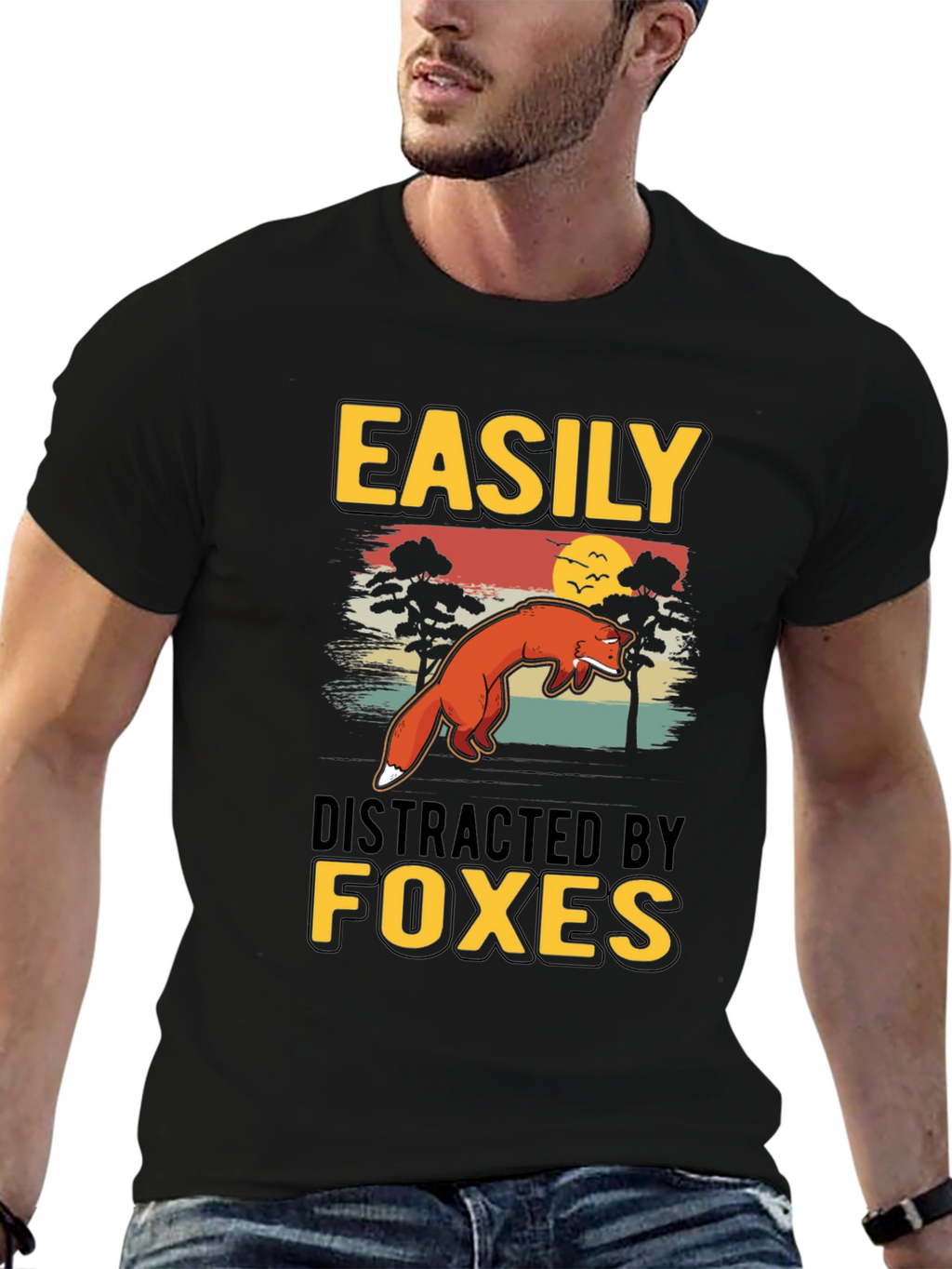 Easily Distracted By Foxes T-Shirt