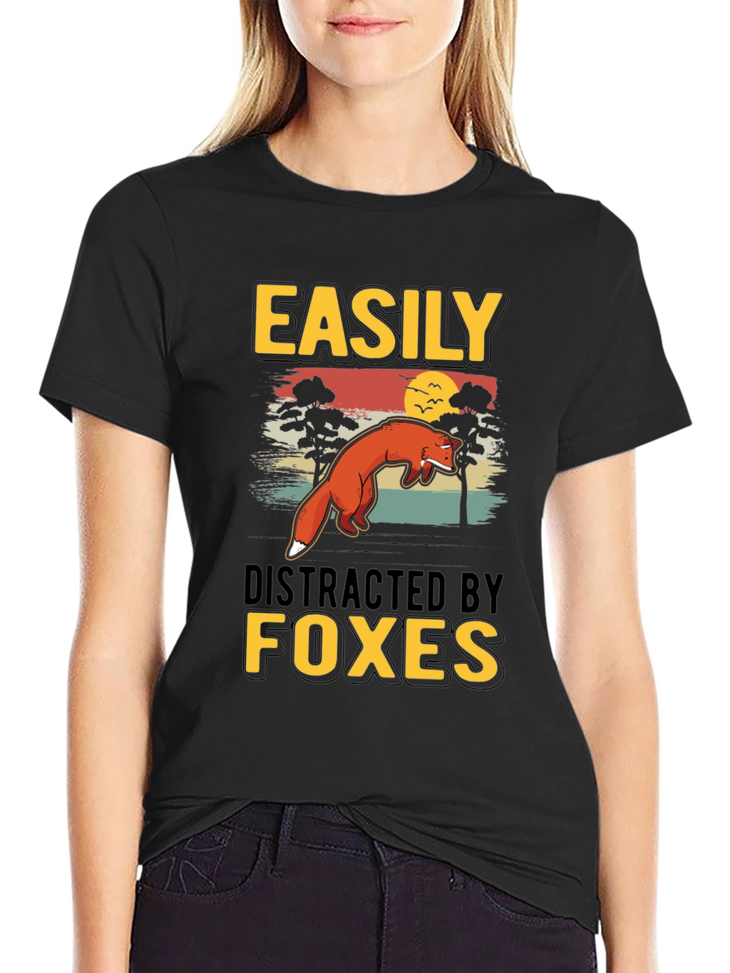 Easily Distracted By Foxes T-Shirt