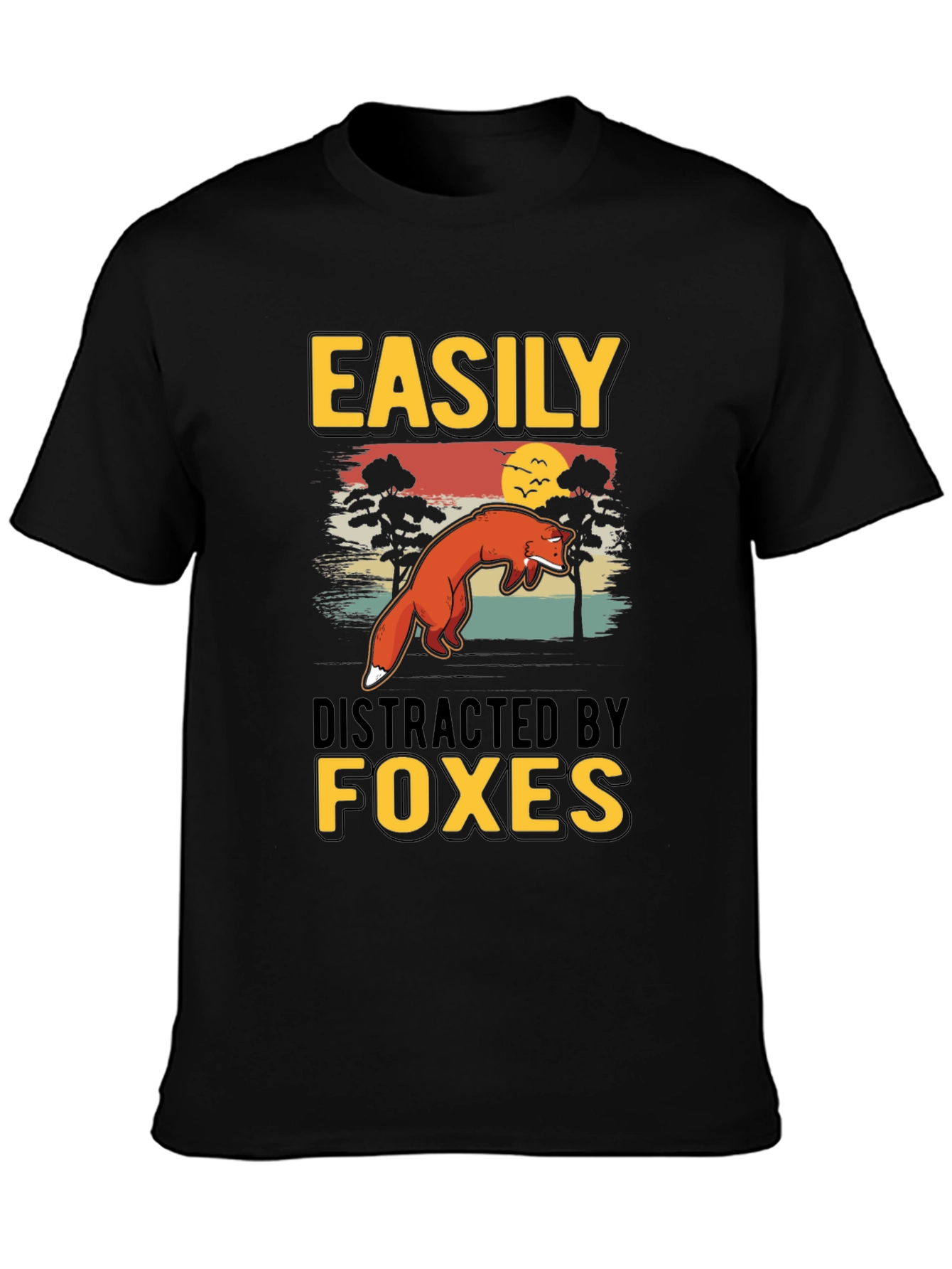 Easily Distracted By Foxes T-Shirt