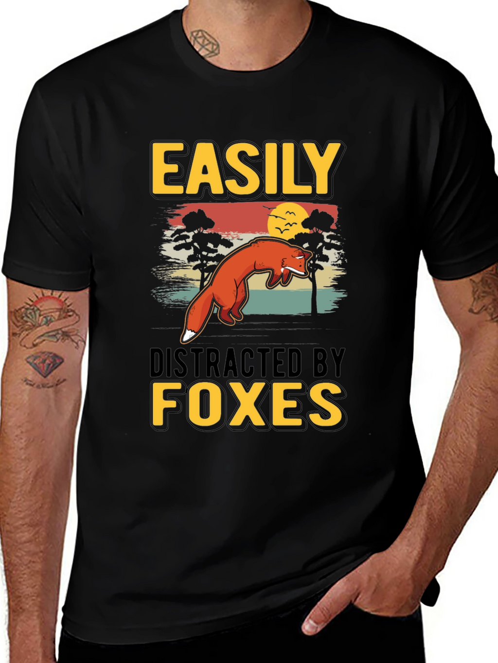 Easily Distracted By Foxes T-Shirt