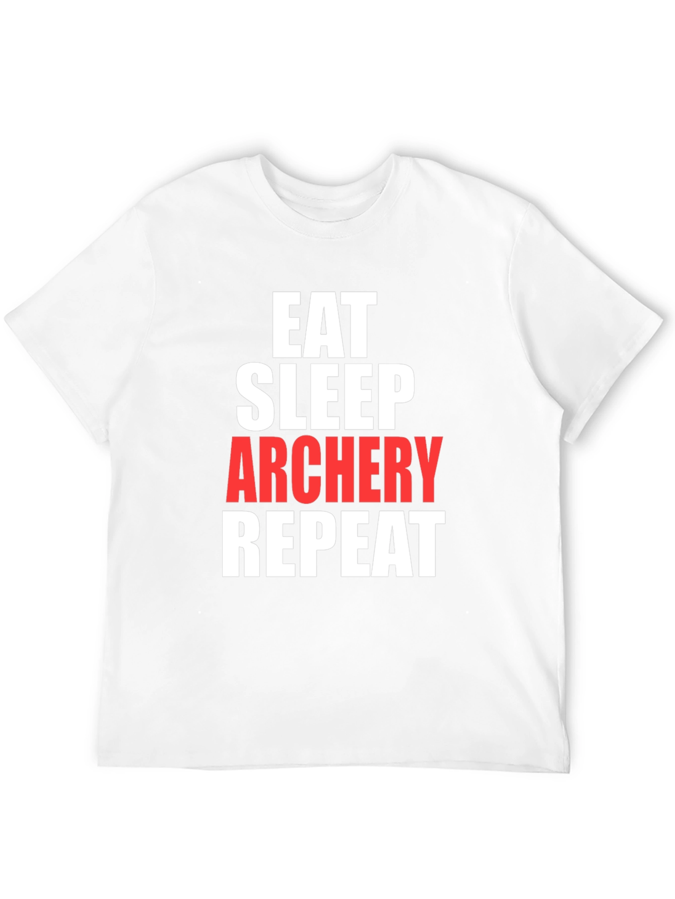 Eat Sleep Archery Repeat Graphic Tee - Black