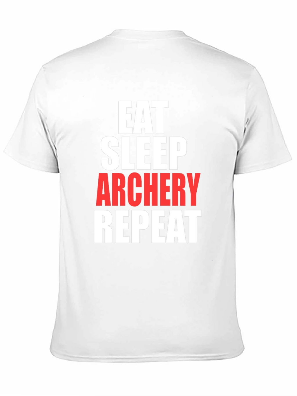 Eat Sleep Archery Repeat Graphic Tee - Black