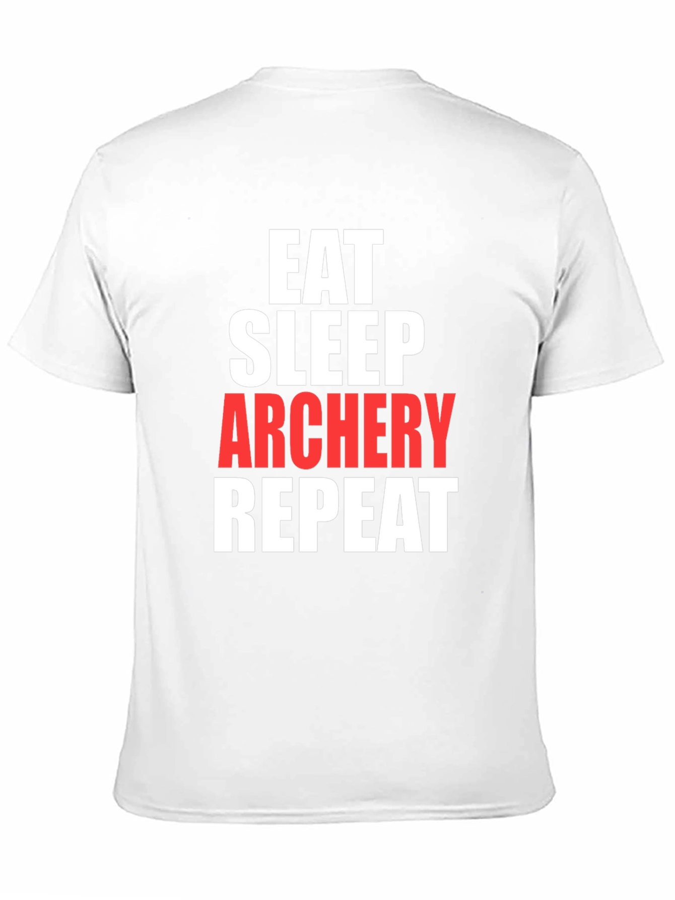 Eat Sleep Archery Repeat Graphic Tee - Black