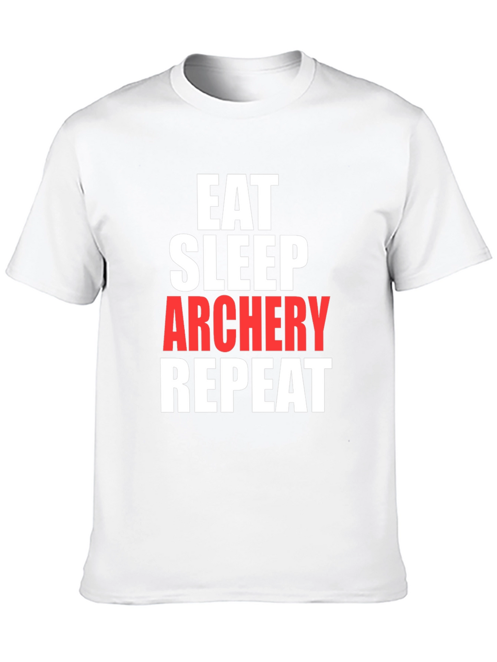 Eat Sleep Archery Repeat Graphic Tee - Black