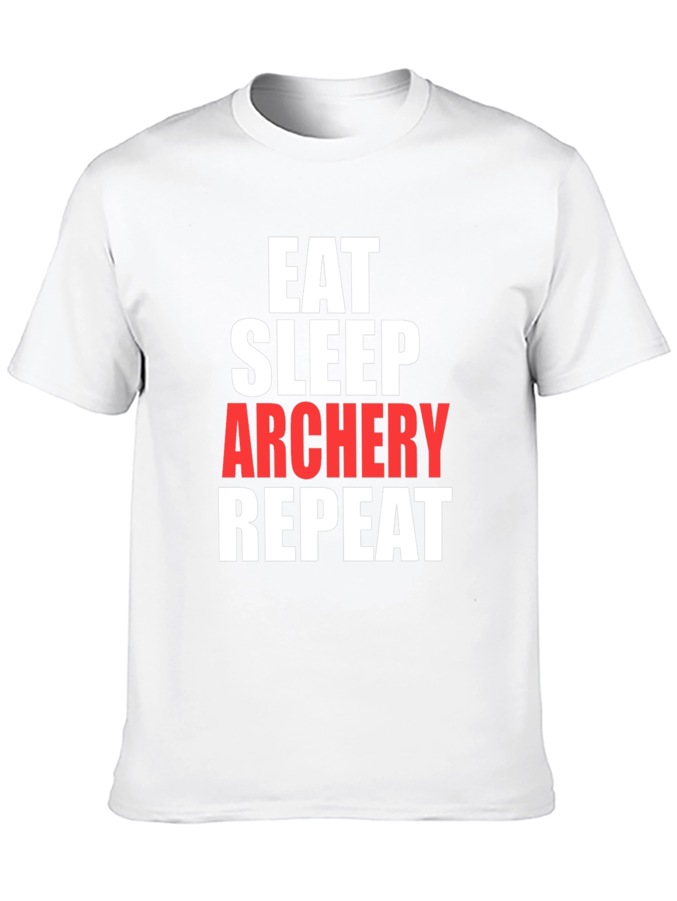 Eat Sleep Archery Repeat Graphic Tee - Black