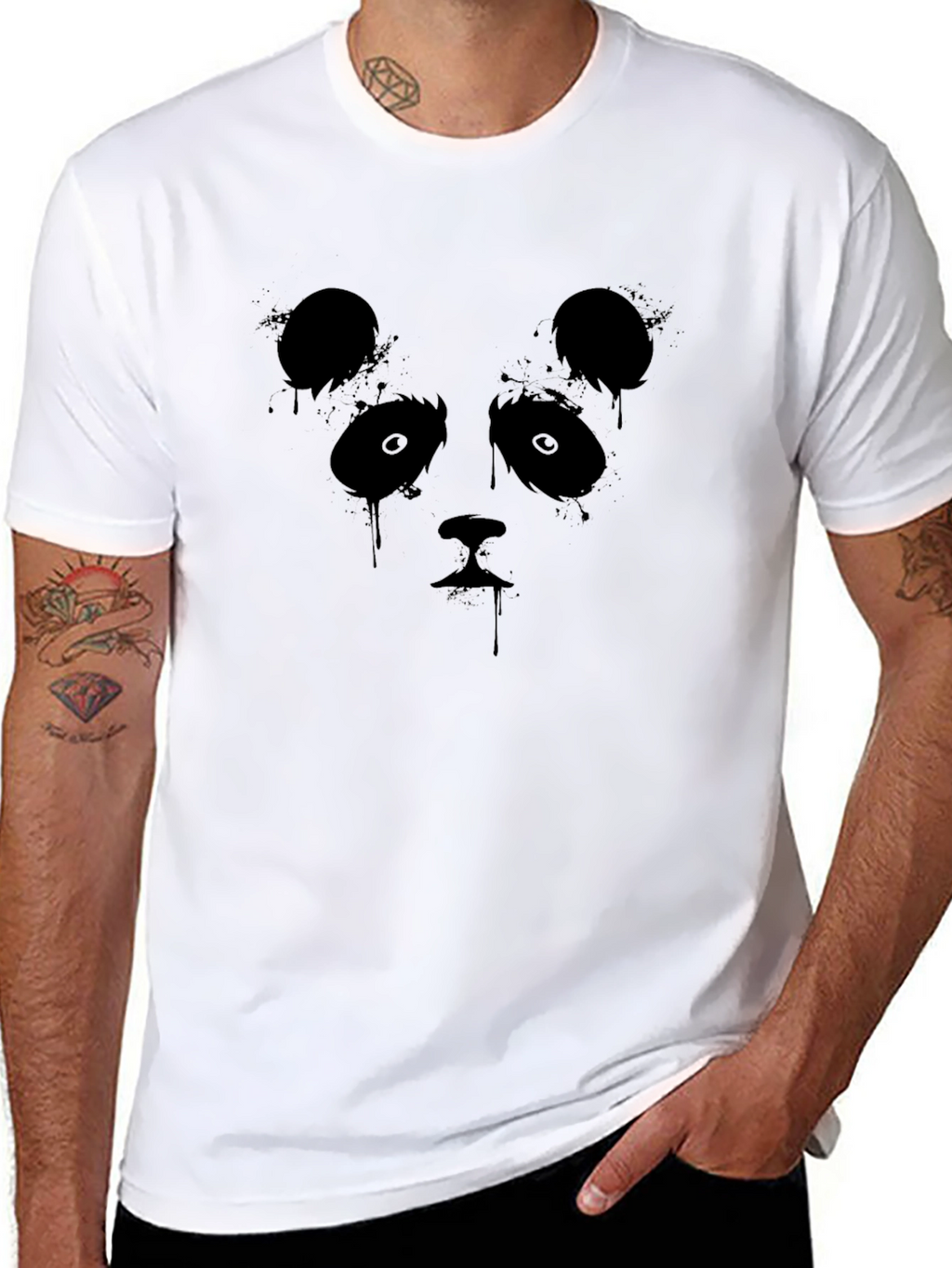 Panda Graphic Black T-Shirt