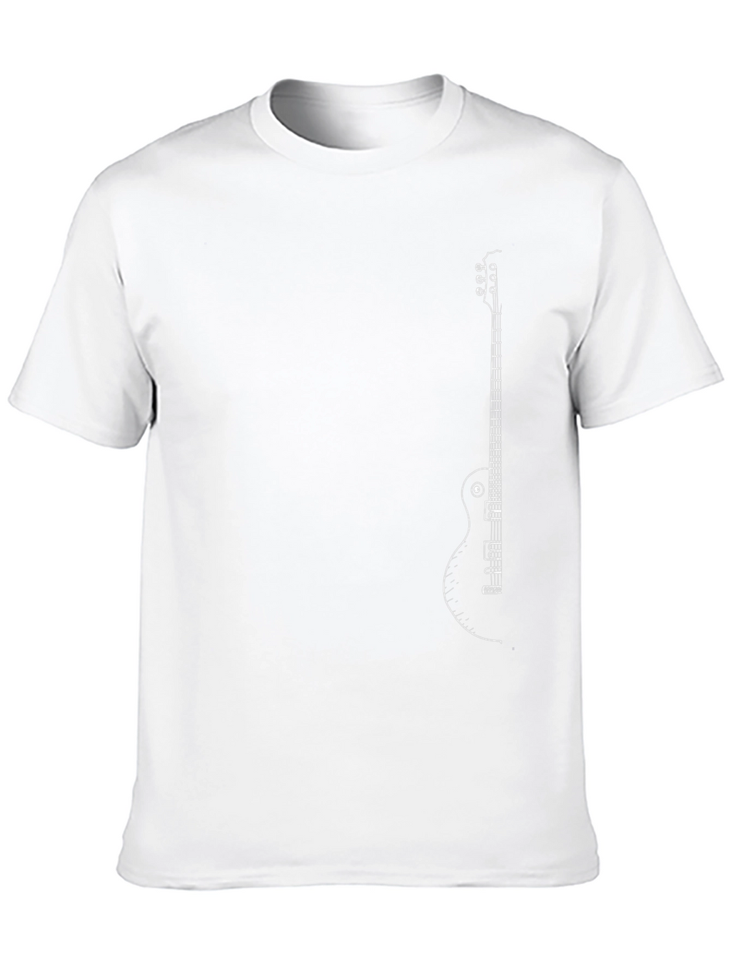 Guitar Graphic Black T-Shirt - Musician Style