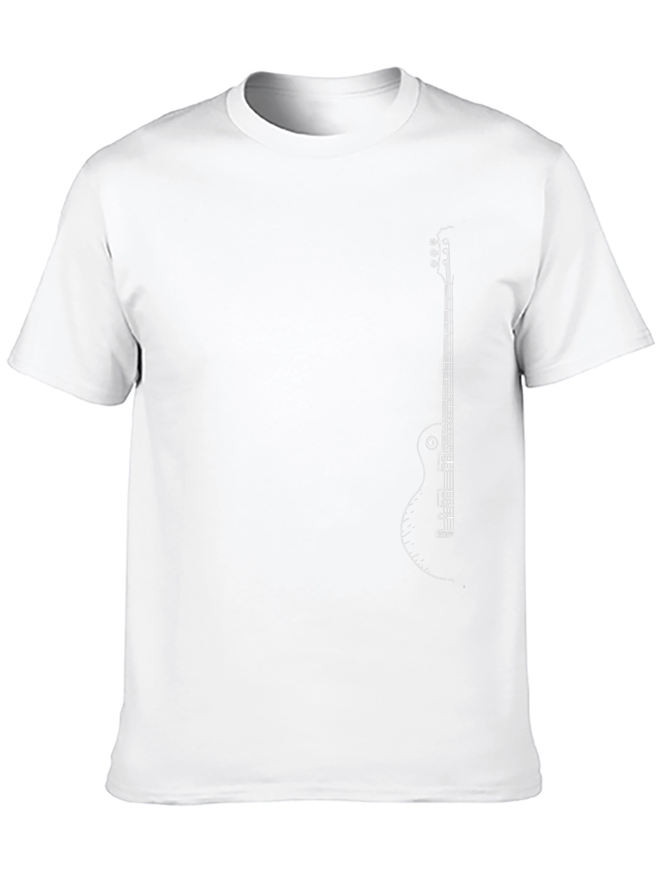 Guitar Graphic Black T-Shirt - Musician Style