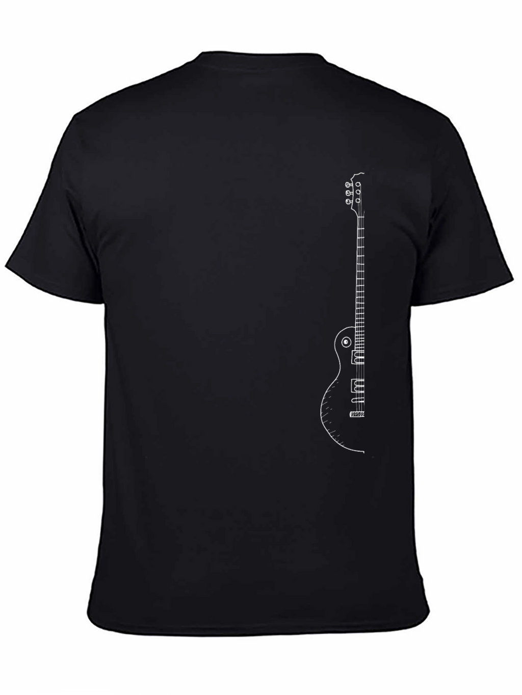 Guitar Graphic Black T-Shirt - Musician Style