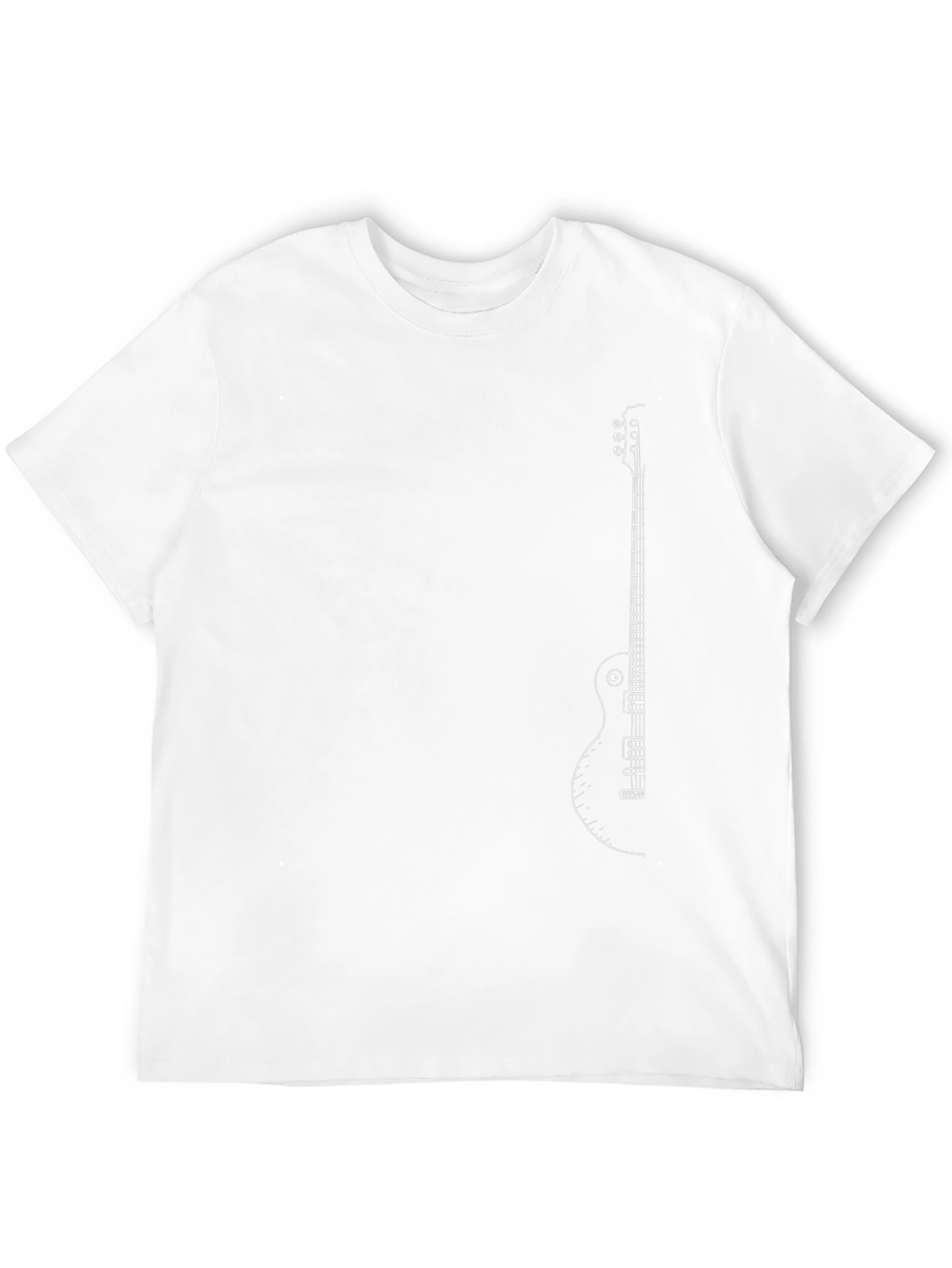 Guitar Graphic Black T-Shirt - Musician Style