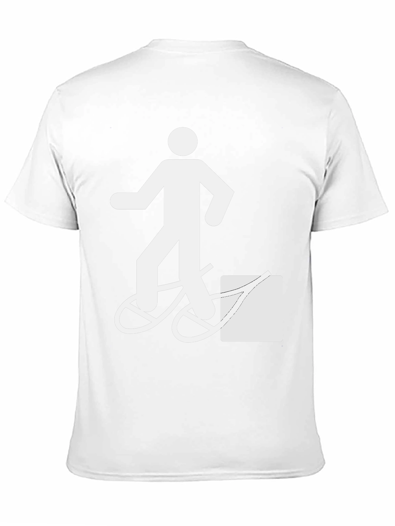 Funny T-Shirt: Man Walking Bike Fail Graphic Tee