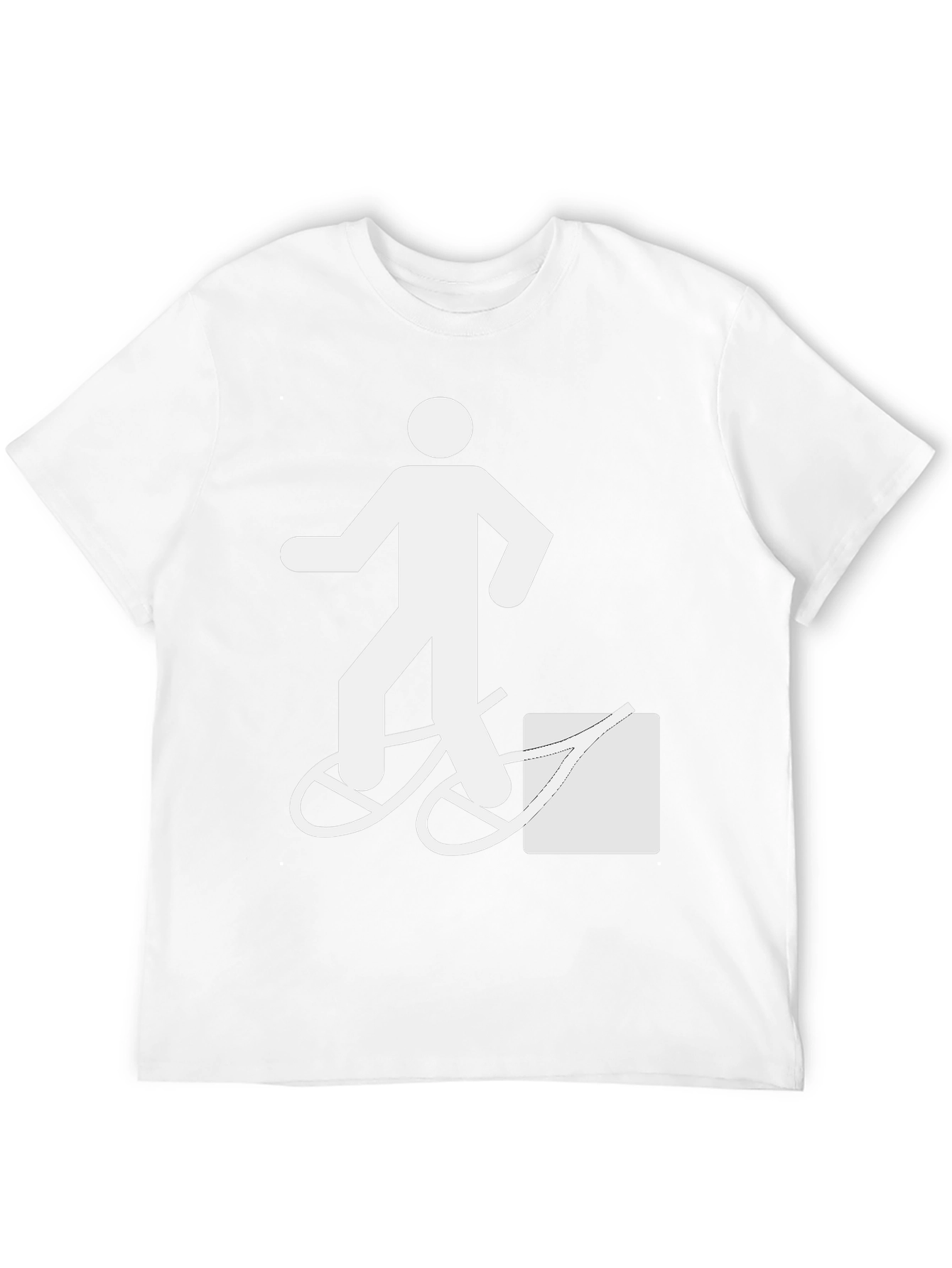Funny T-Shirt: Man Walking Bike Fail Graphic Tee
