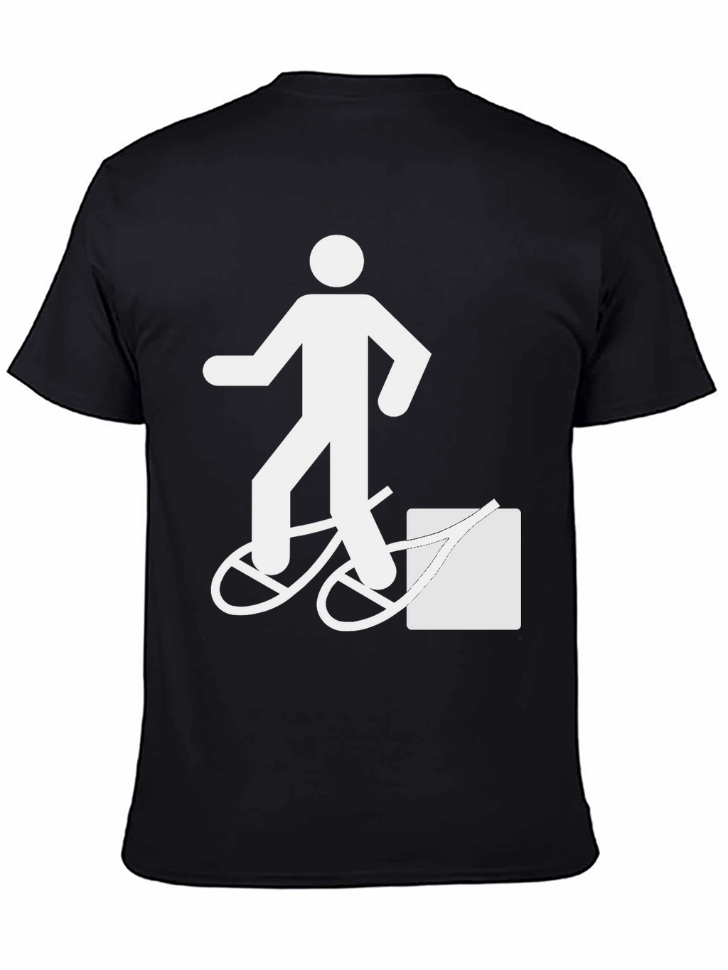 Funny T-Shirt: Man Walking Bike Fail Graphic Tee