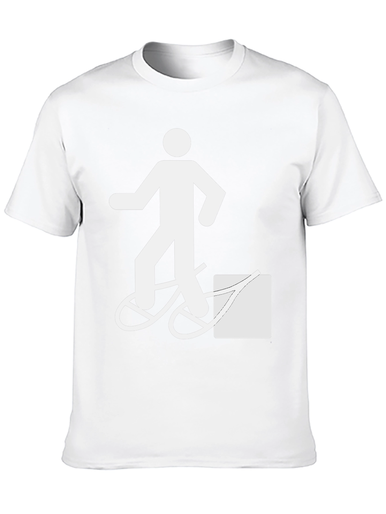 Funny T-Shirt: Man Walking Bike Fail Graphic Tee