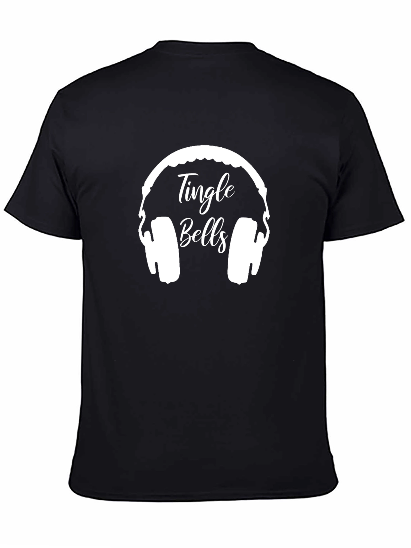 Tingle Bells Headphones Graphic Tee - Holiday Apparel