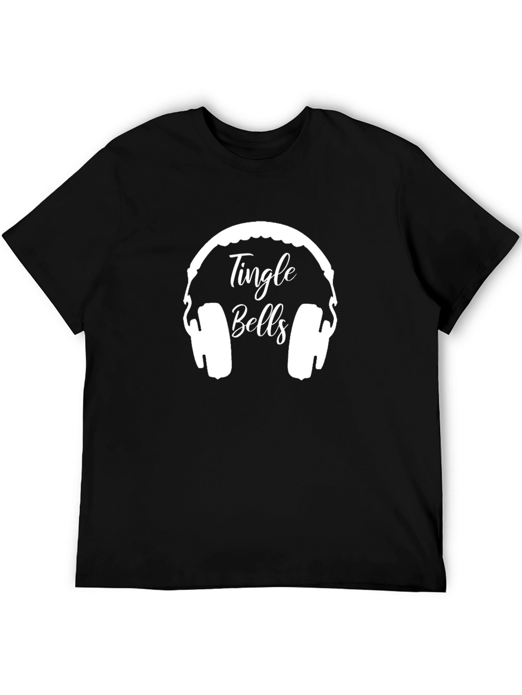 Tingle Bells Headphones Graphic Tee - Holiday Apparel
