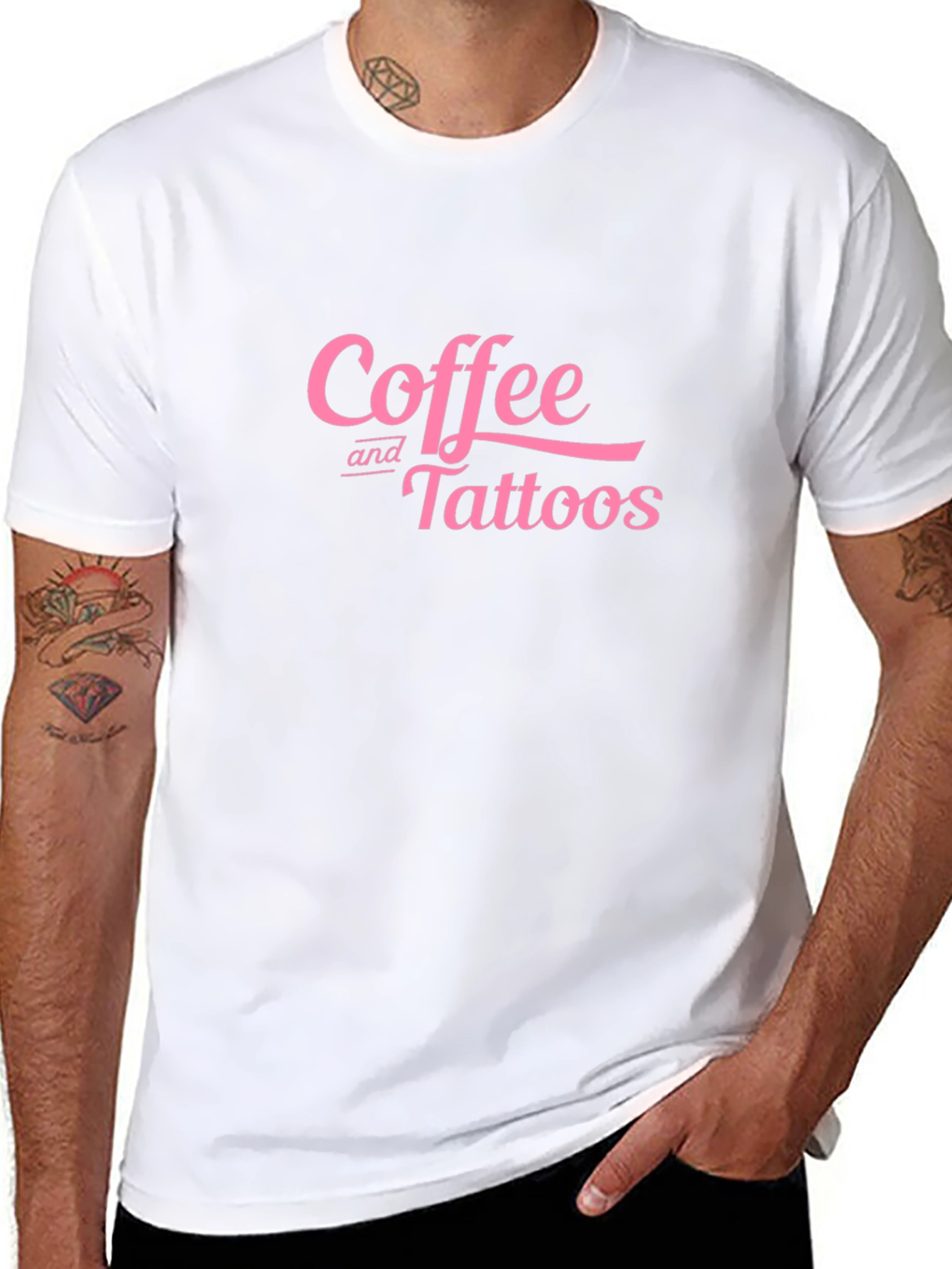 Coffee and Tattoos Black T-Shirt