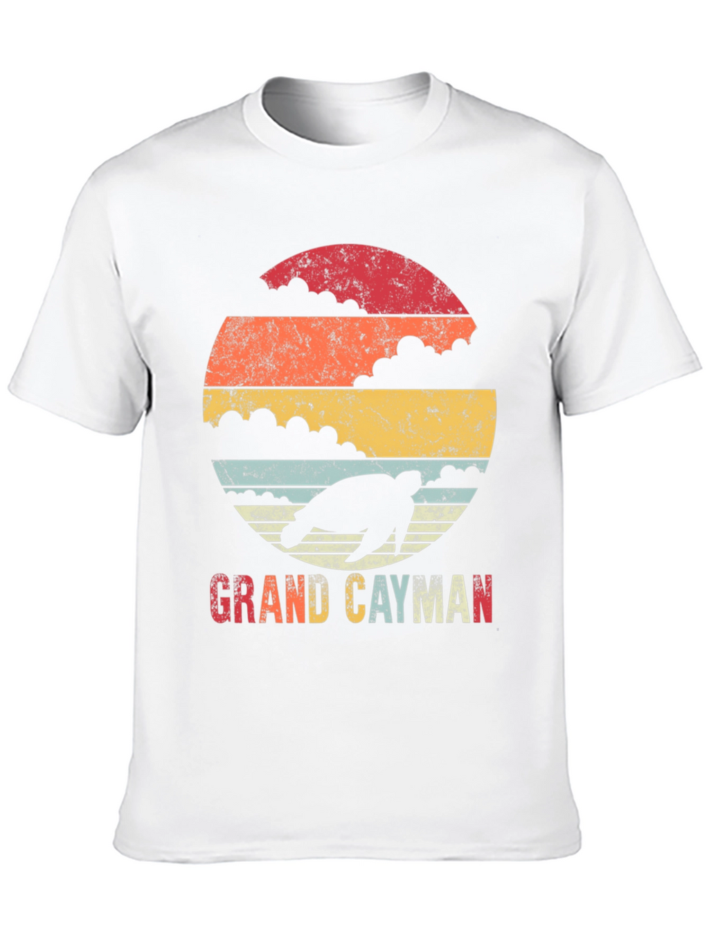 Grand Cayman Turtle Retro Graphic Tee