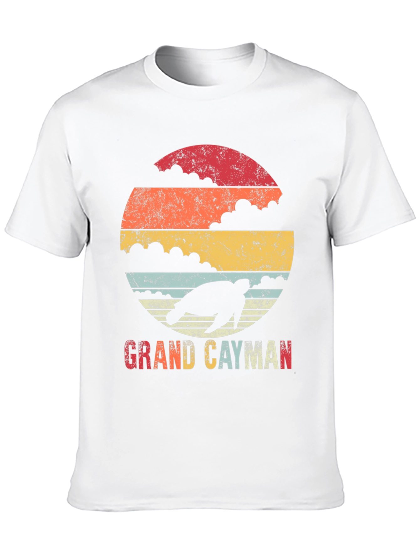 Grand Cayman Turtle Retro Graphic Tee
