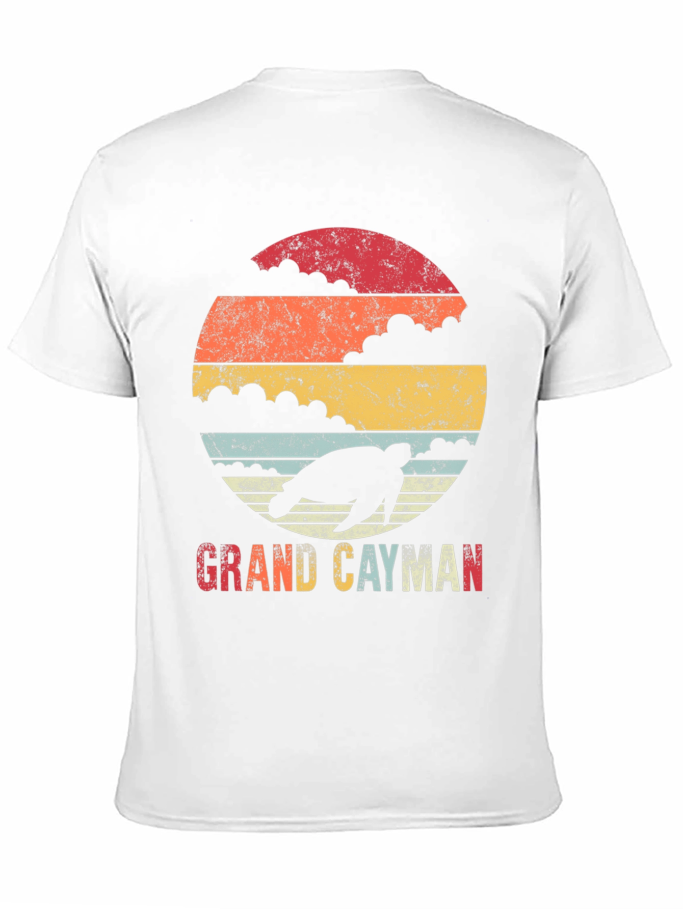 Grand Cayman Turtle Retro Graphic Tee
