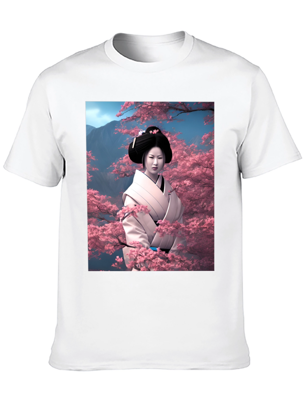 Geisha Cherry Blossom T-Shirt