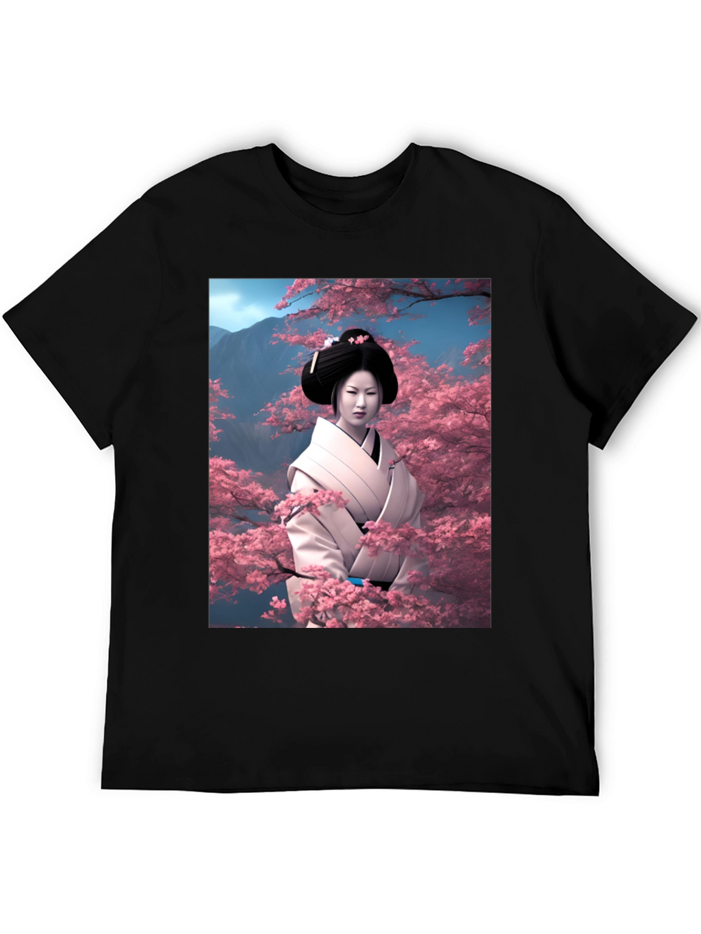 Geisha Cherry Blossom T-Shirt