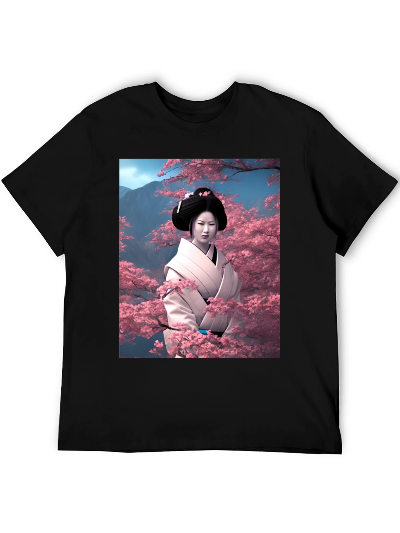 Geisha Cherry Blossom T-Shirt