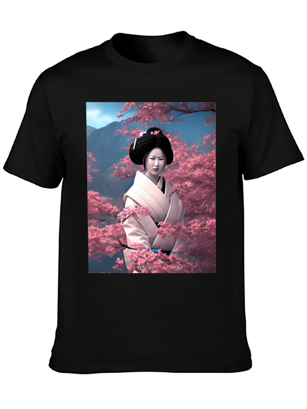 Geisha Cherry Blossom T-Shirt
