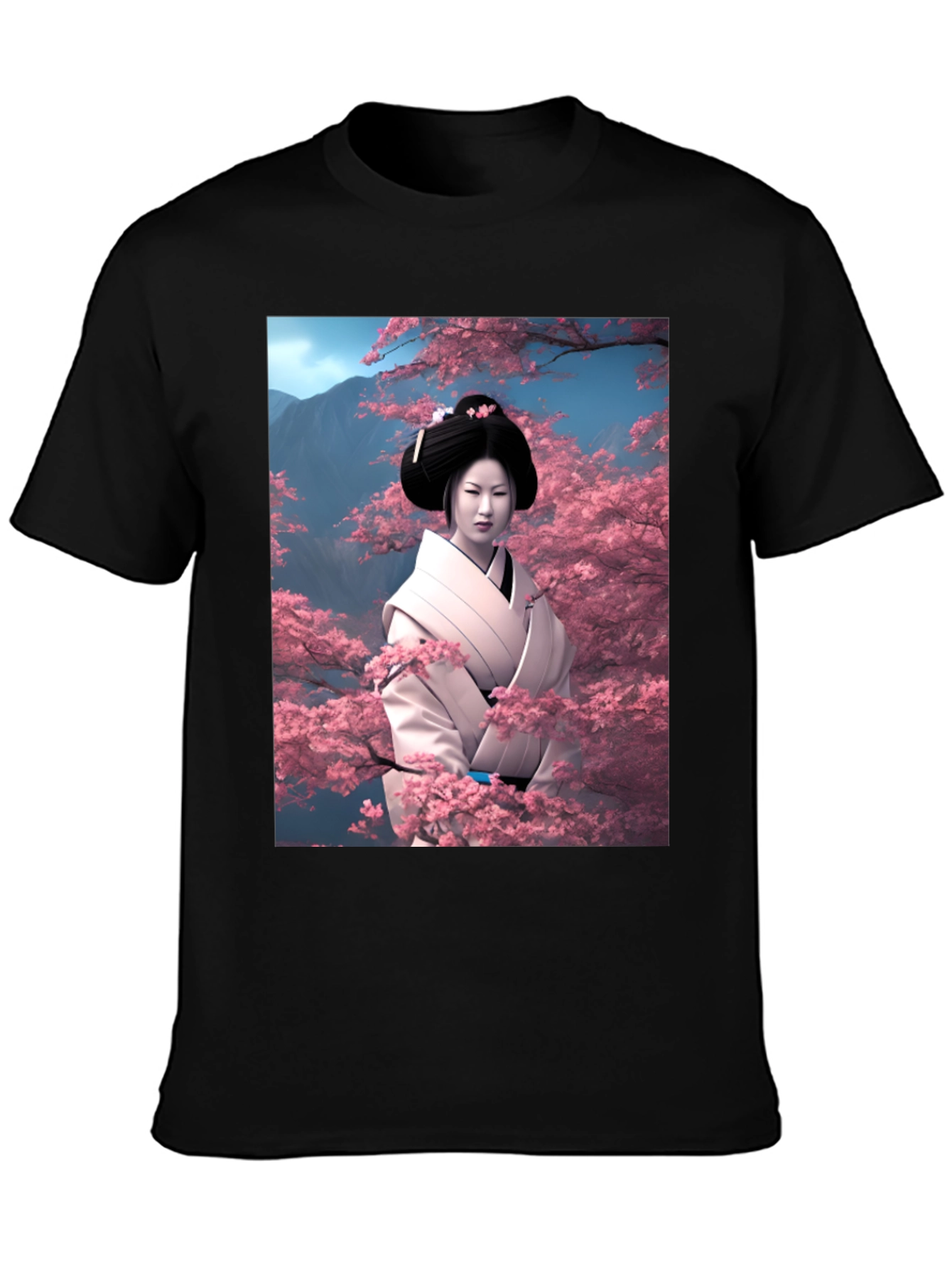 Geisha Cherry Blossom T-Shirt