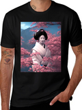 Geisha Cherry Blossom T-Shirt