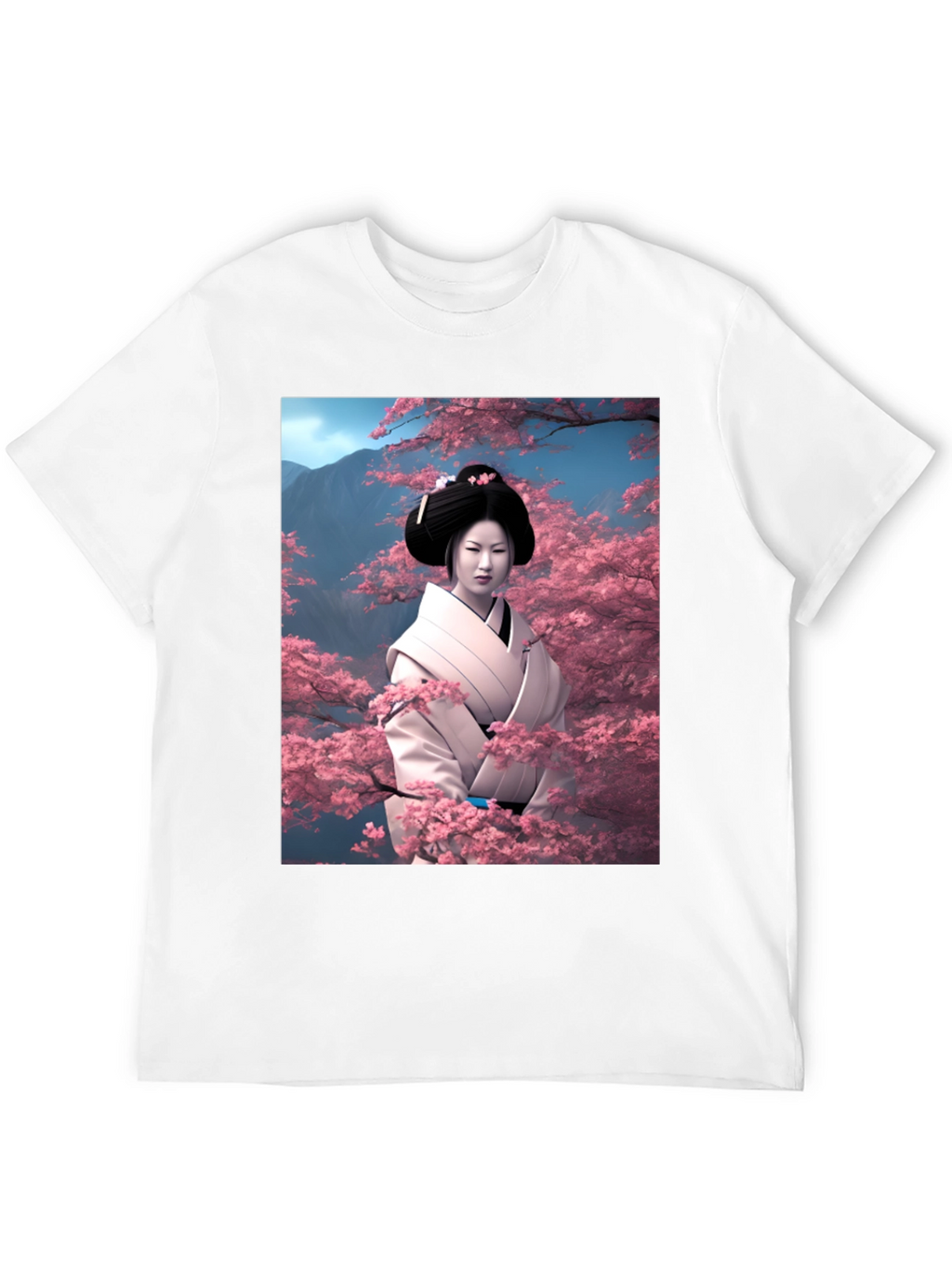 Geisha Cherry Blossom T-Shirt