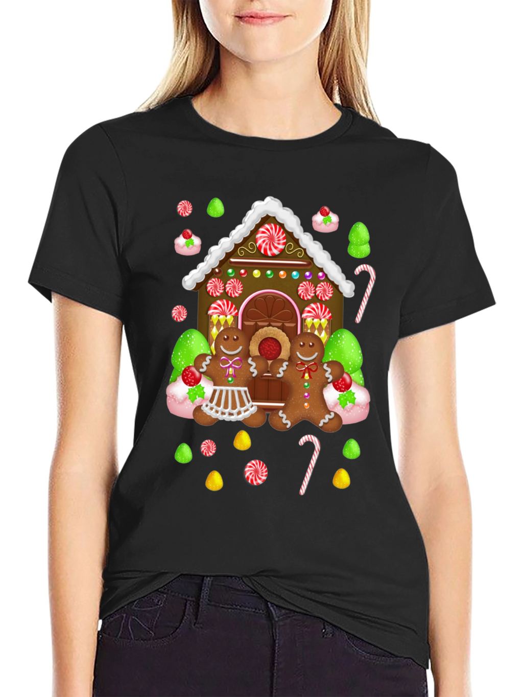 Gingerbread House Graphic Tee