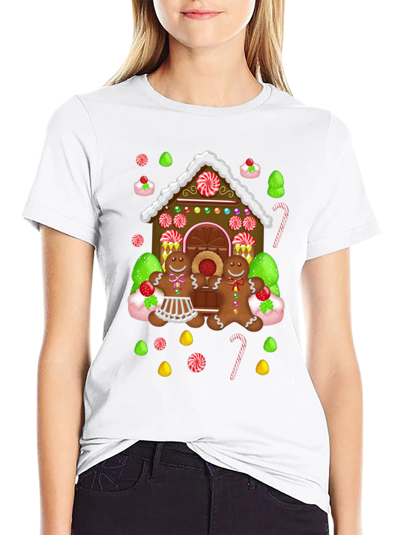 Gingerbread House Graphic Tee