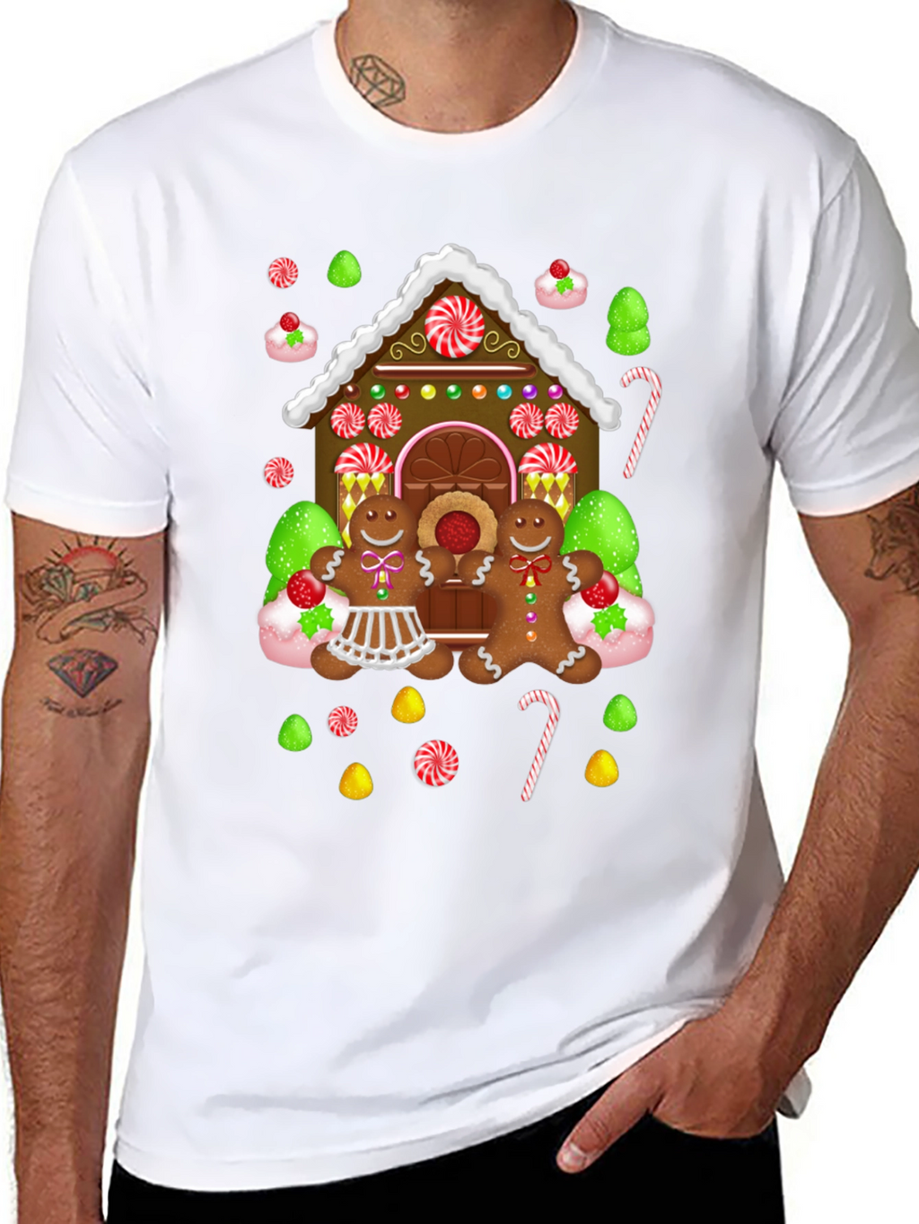 Gingerbread House Graphic Tee