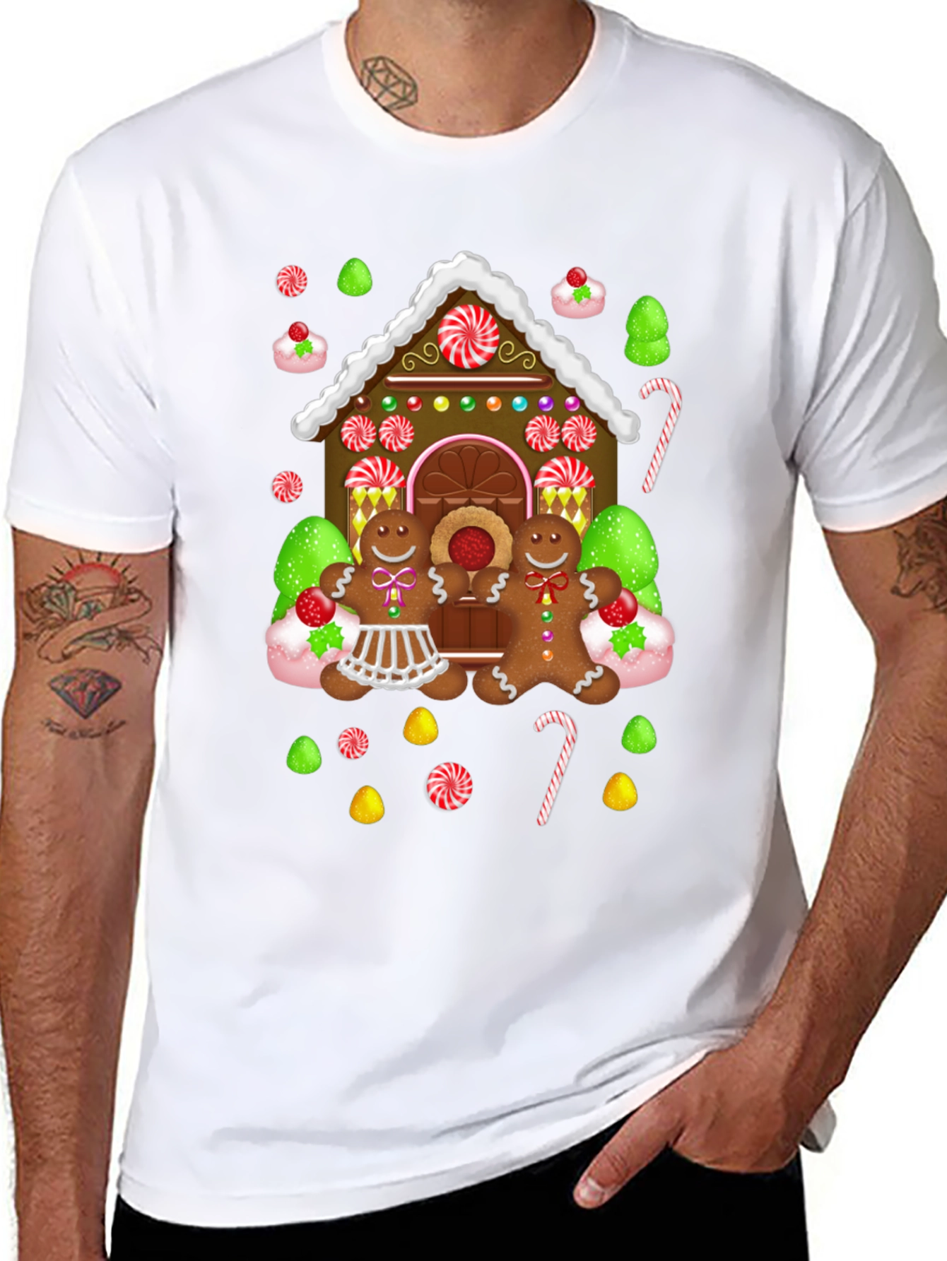 Gingerbread House Graphic Tee