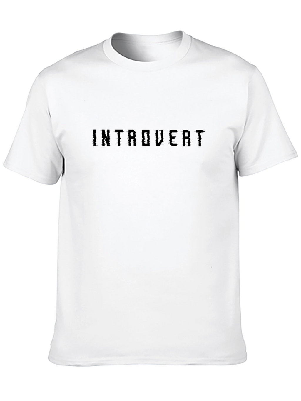 Introvert Graphic Tee -  Modern Black T-Shirt
