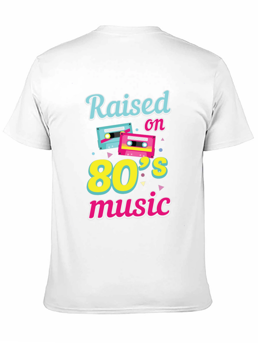 Raised on 80s Music Graphic T-Shirt