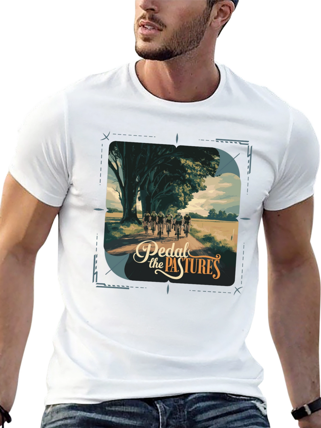 Pedal the Pastures Graphic T-Shirt