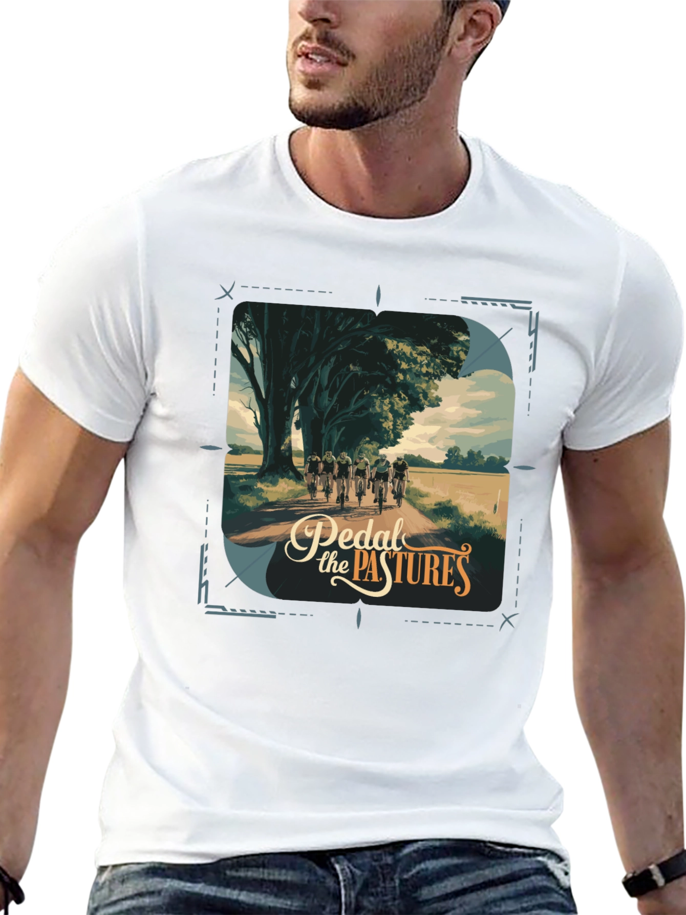 Pedal the Pastures Graphic T-Shirt