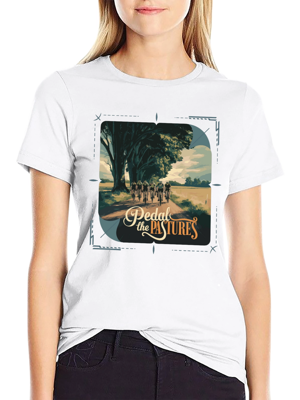 Pedal the Pastures Graphic T-Shirt