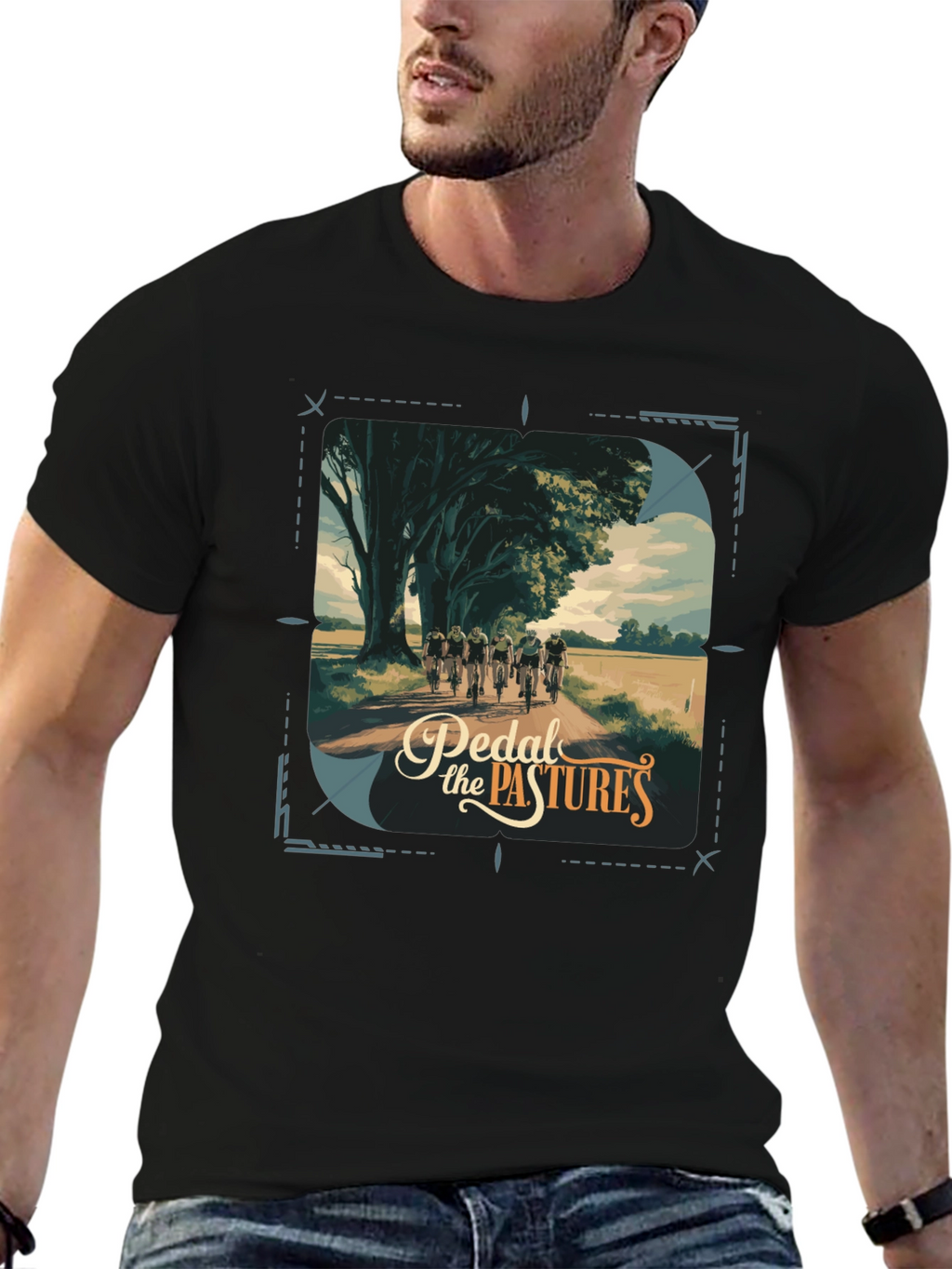 Pedal the Pastures Graphic T-Shirt
